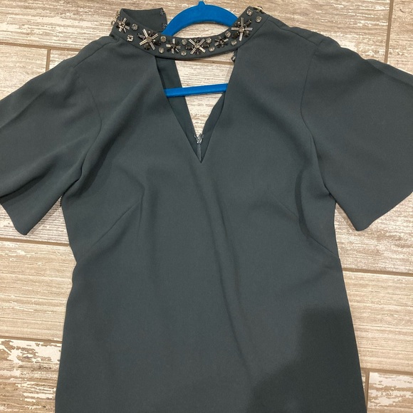 NWT Ann Taylor Blouse with jeweled collar - Picture 11 of 12